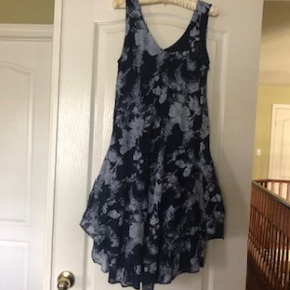 Italian-made Cotton Dress with Tiers
